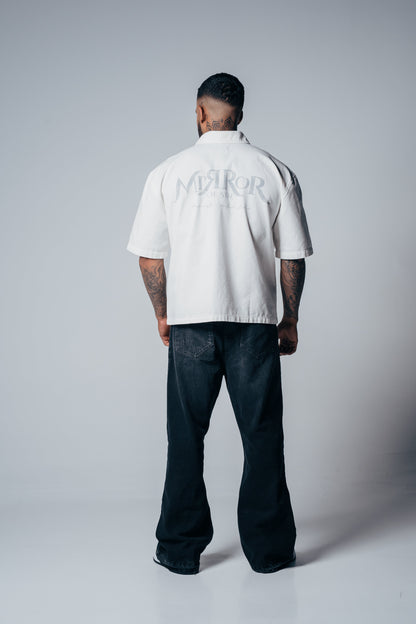 CAMISA BOTONES MIRROR OF SINS CRUDA