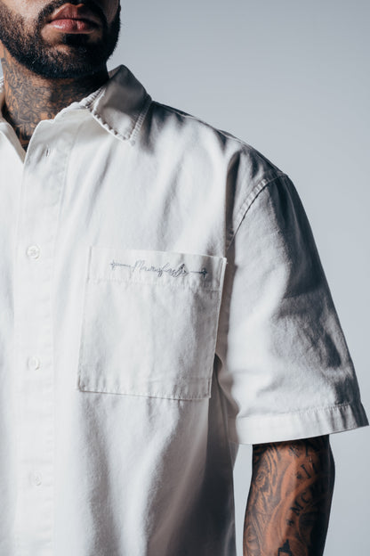 CAMISA BOTONES MIRROR OF SINS CRUDA