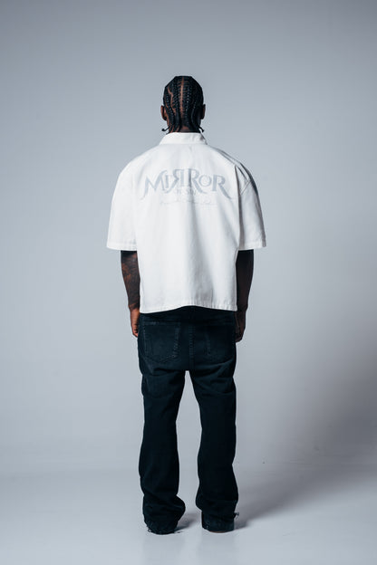 CAMISA BOTONES MIRROR OF SINS CRUDA