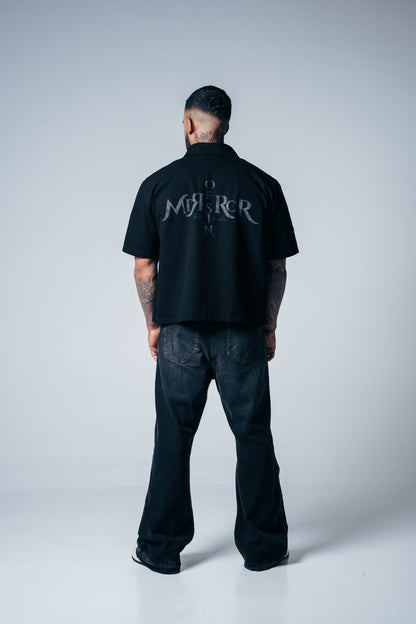 CAMISA BOTONES MIRROR OF SINS NEGRA