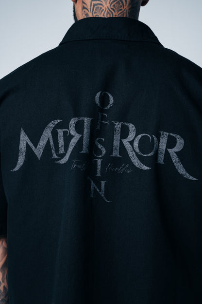 CAMISA BOTONES MIRROR OF SINS NEGRA