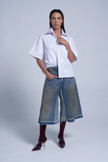 DENIM JORTS