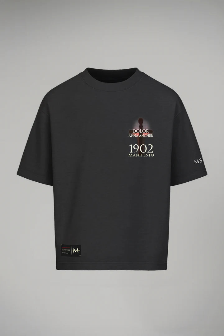 Camiseta Oversize Dolor Cenizo