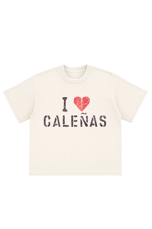 MIXTAPE I <3 CALEÑAS WHITE T SHIRT