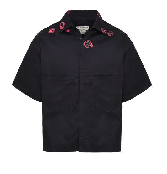 TOO MUCH IRONY! BLACK OVERSHIRT