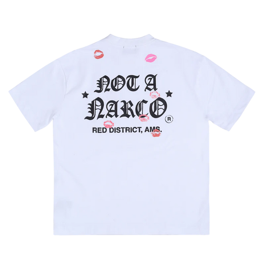 NOT A NARCO™ AMSTERDAM WHITE T-SHIRT