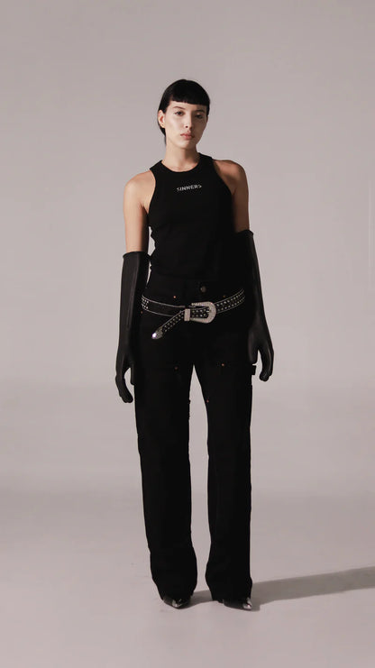 WARDROBE BLACK TANK TOP