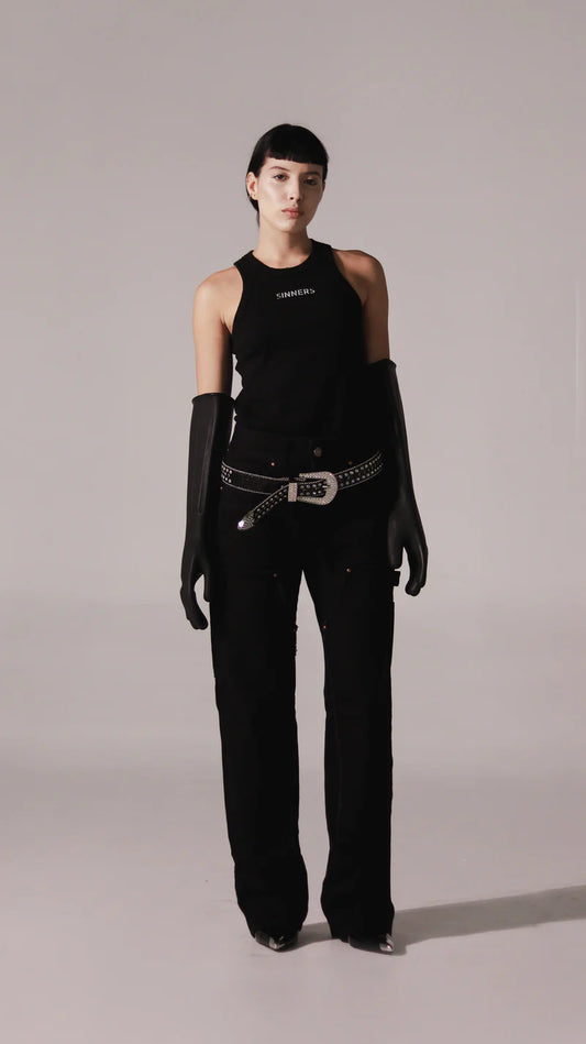 WARDROBE BLACK TANK TOP