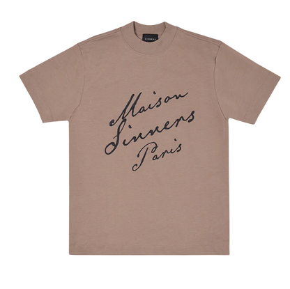 MAISON SINNERS TAUPE T-SHIRT