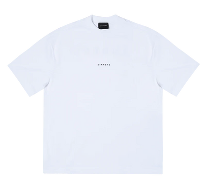 SINNERS LOGO WHITE T-SHIRT