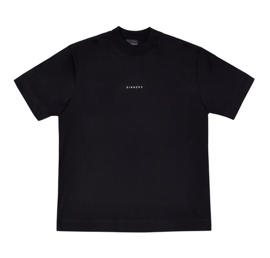 SINNERS LOGO BLACK T-SHIRT