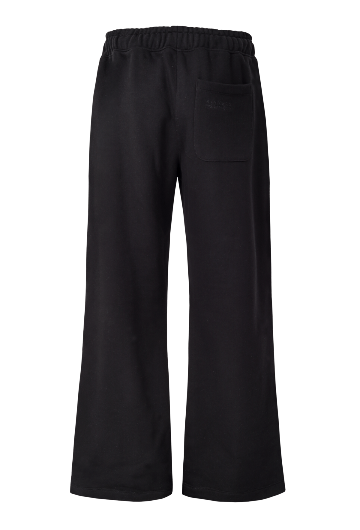 POLIZIA BLACK FLARED SWEATPANTS