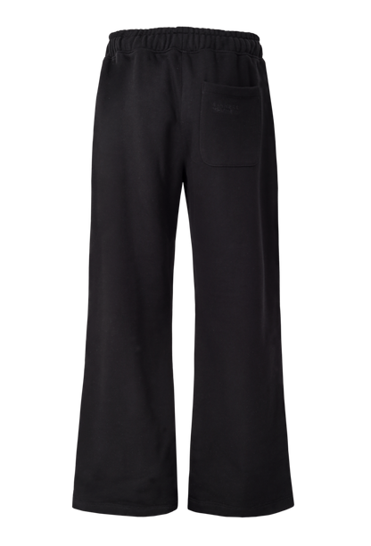 POLIZIA BLACK FLARED SWEATPANTS