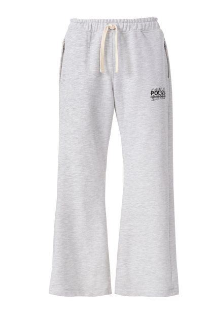 POLIZIA GRAY FLARED SWEATPANTS