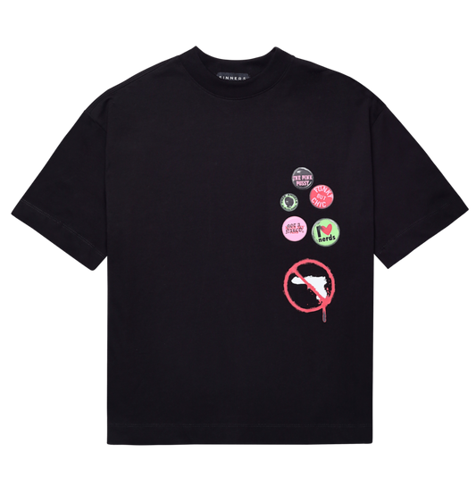 STAMPS BLACK T-SHIRT