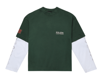 POLIZIA GREEN DOUBLE SLEEVE