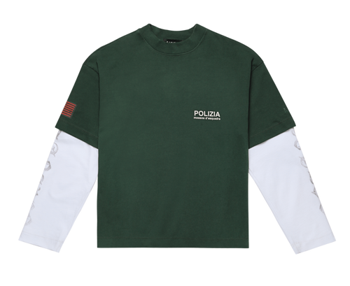 POLIZIA GREEN DOUBLE SLEEVE