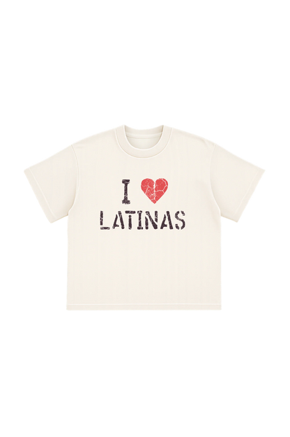 MIXTAPE I <3 LATINAS WHITE T SHIRT