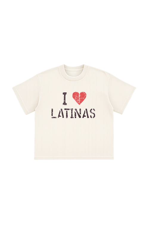 MIXTAPE I <3 LATINAS WHITE T SHIRT
