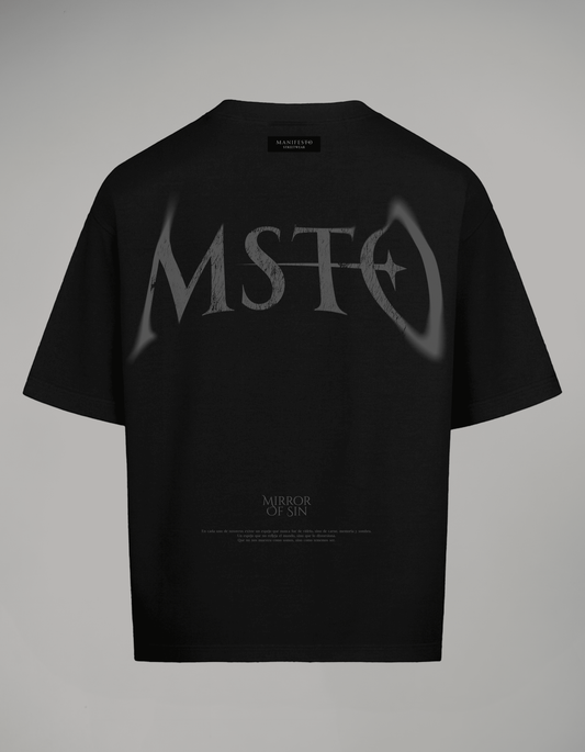 CAMISETA OVERSIZE BÁSICA MOF NEGRA