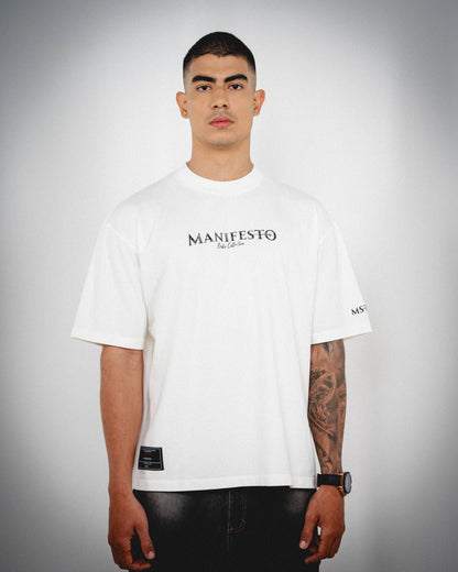 CAMISETA OVERSIZE BASICA MARFIL