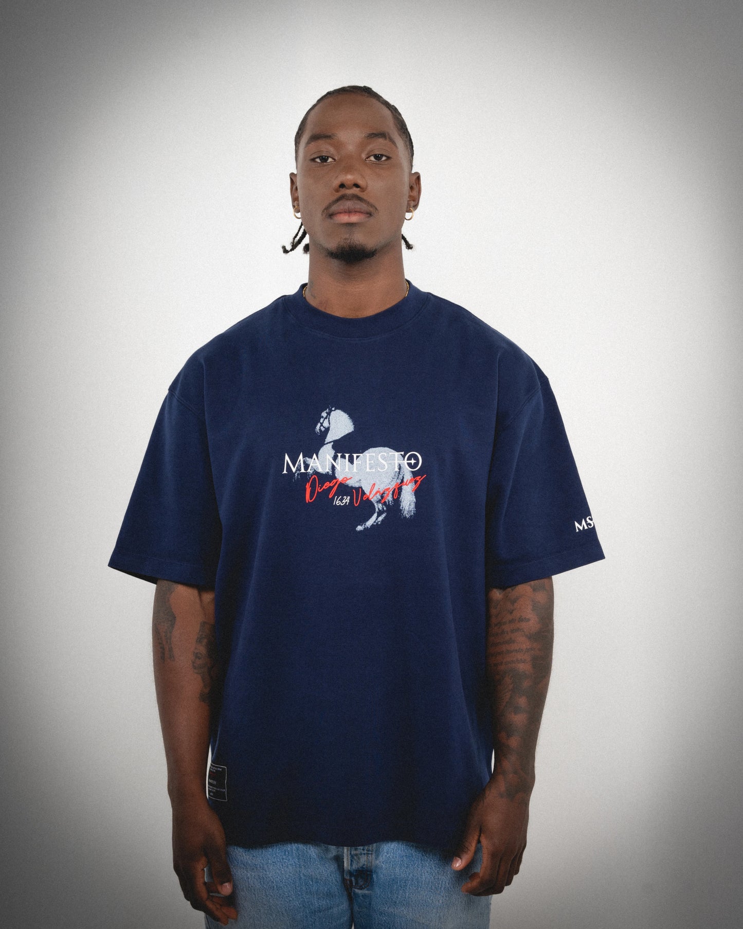 CAMISETA OVERSIZE CABALLO BLANCO