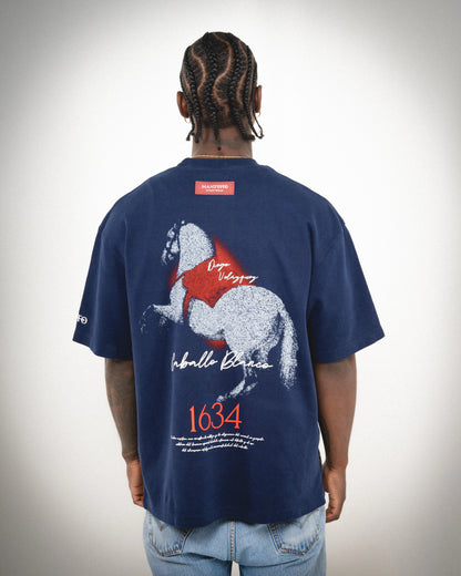 CAMISETA OVERSIZE CABALLO BLANCO