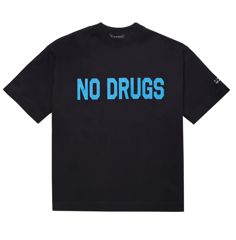 NO DRUGS BLACK T-SHIRT
