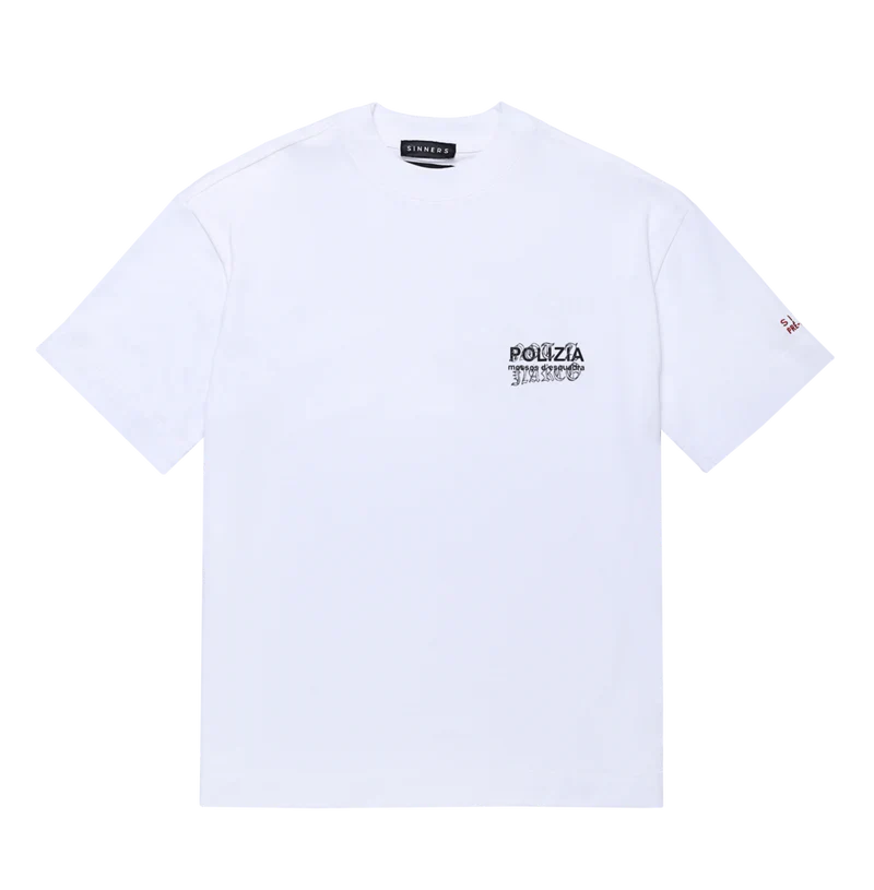 POLIZIA WHITE T-SHIRT