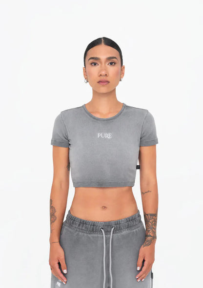 AUREA GREY CROP TOP
