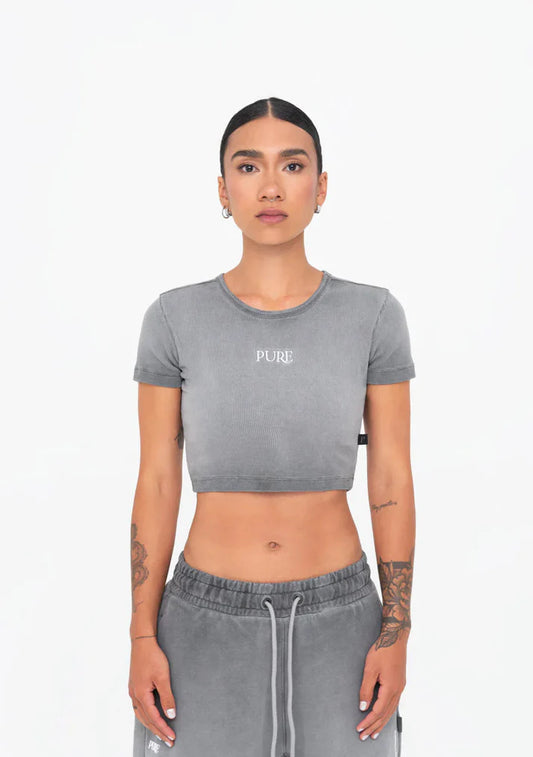 AUREA GREY CROP TOP
