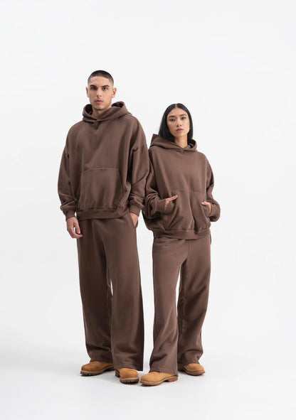 KNOCKOUT BROWN HOODIE