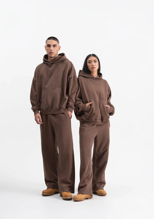 KNOCKOUT BROWN HOODIE