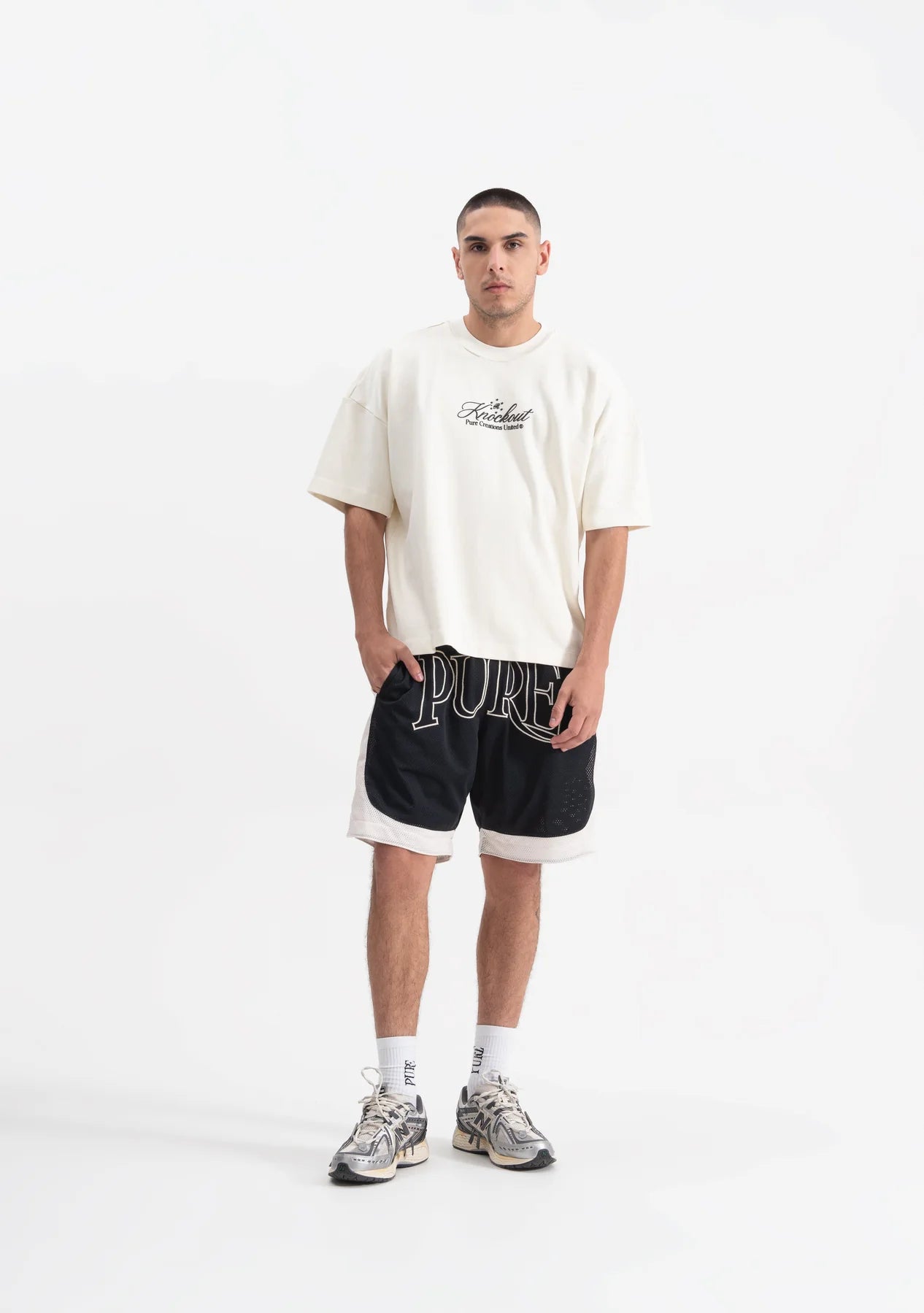 KNOCKOUT BLACK SHORTS