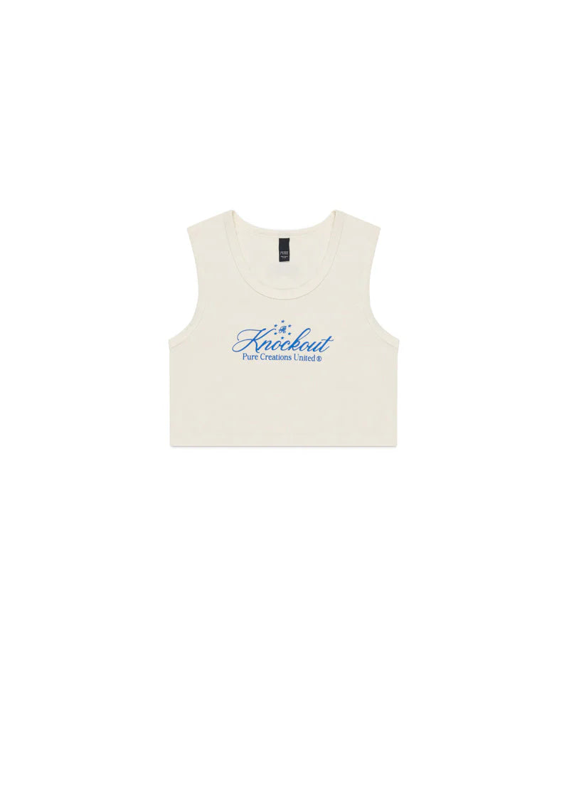 KNOCKOUT WHITE CROP TOP