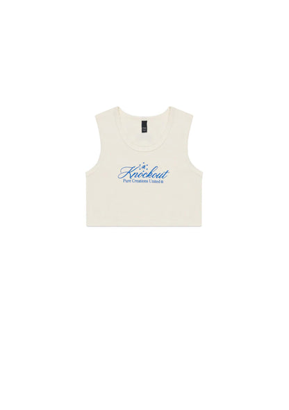 KNOCKOUT WHITE CROP TOP