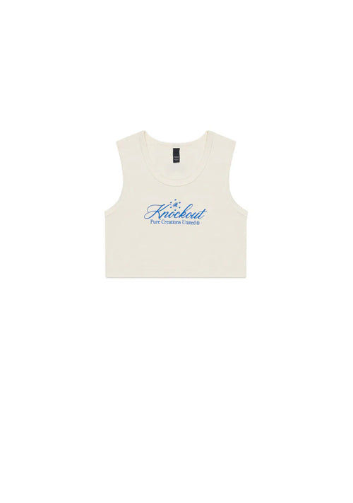 KNOCKOUT WHITE CROP TOP