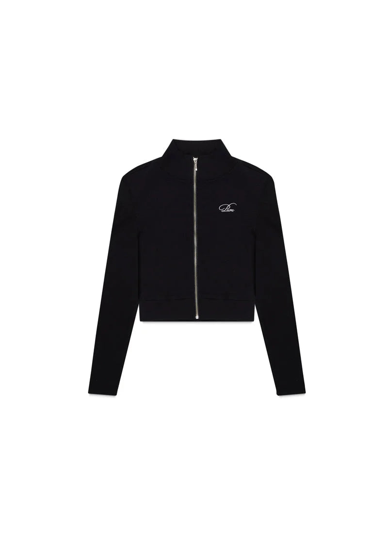 KNOCKOUT BLACK ZIP WOMAN JACKET