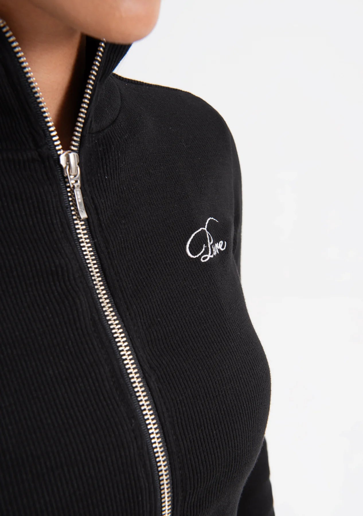 KNOCKOUT BLACK ZIP WOMAN JACKET