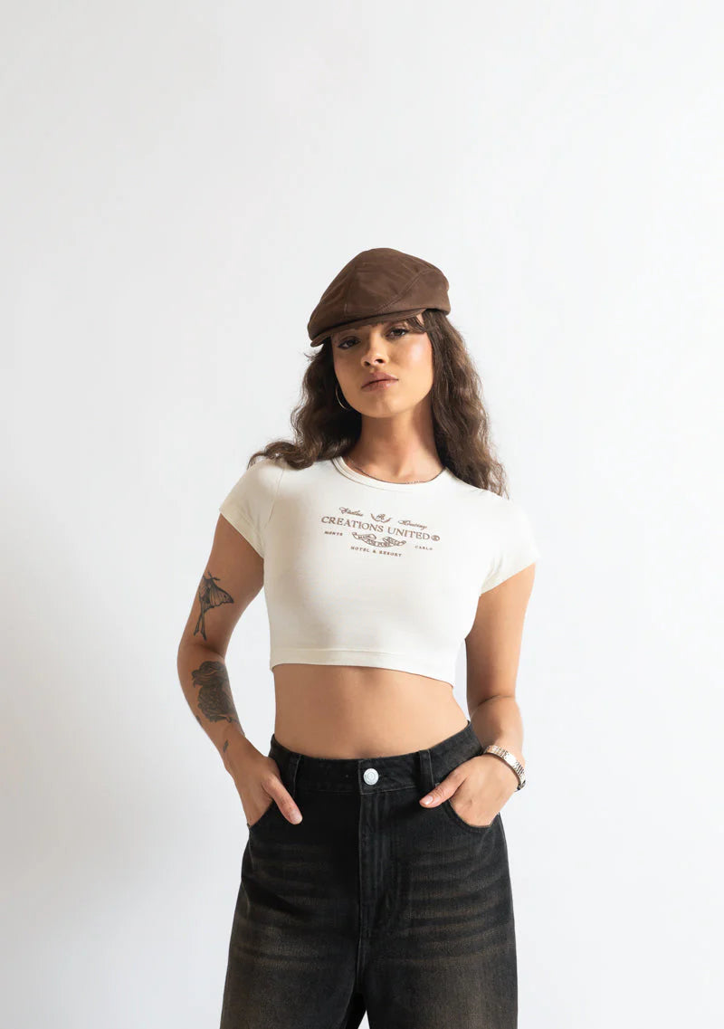 MONCLAIR CREAM BABY TEE