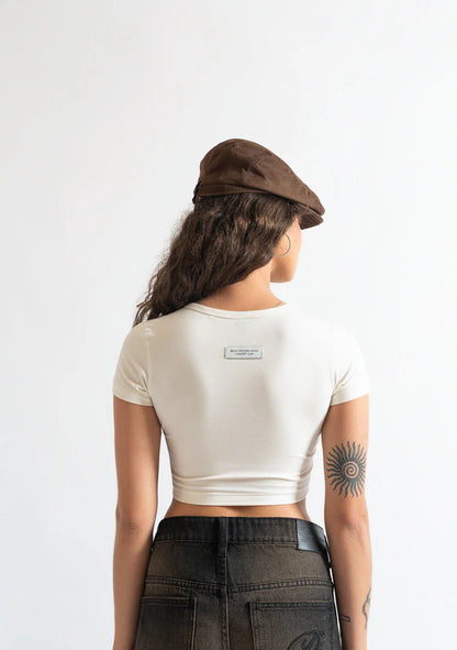MONCLAIR CREAM BABY TEE