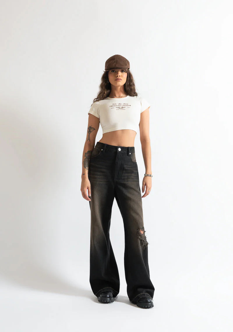 MONCLAIR CREAM BABY TEE