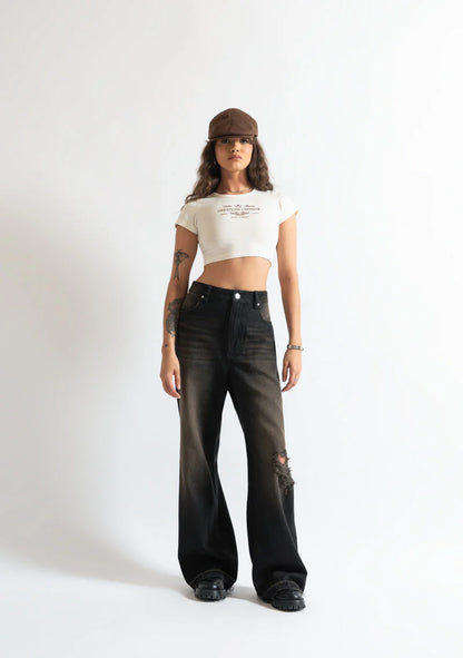 MONCLAIR CREAM BABY TEE