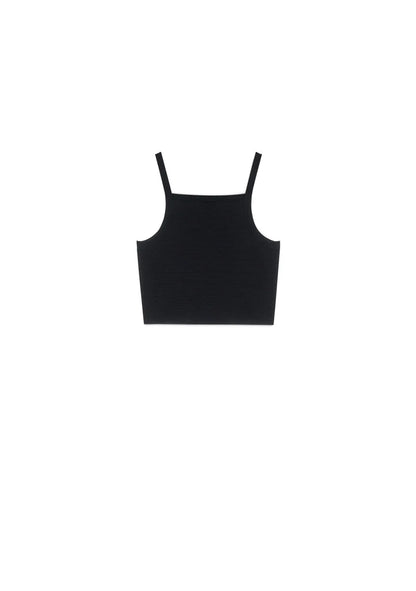 MONCLAIR BLACK CROP TOP