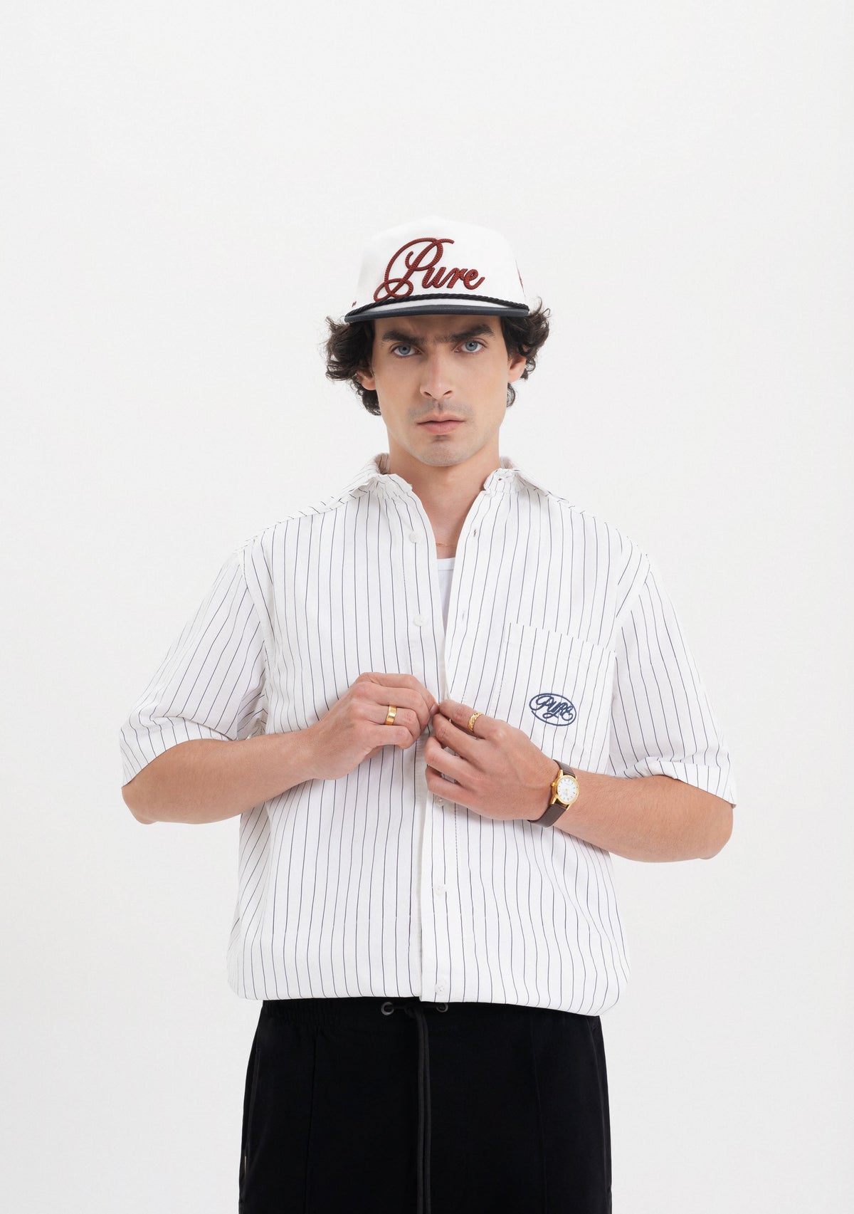Across The Lines Button Shirt