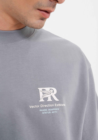 Across The Lines Grey Pure Worldwide T-Shirt