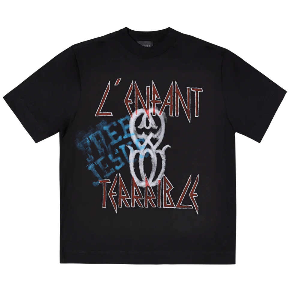 ENFANT MONOGRAM BLACK T-SHIRT