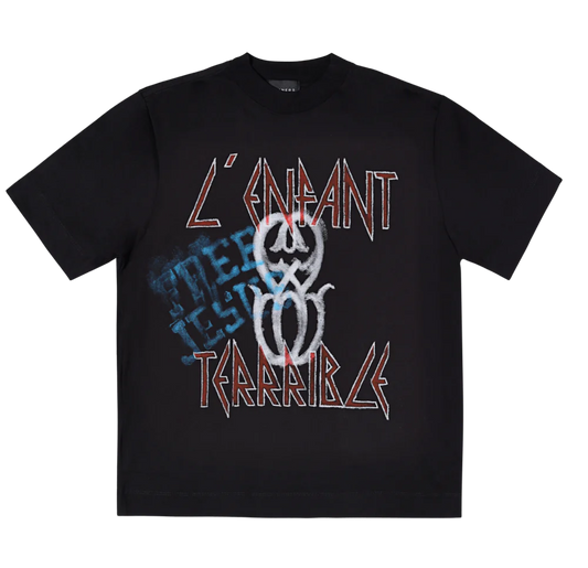 ENFANT MONOGRAM BLACK T-SHIRT