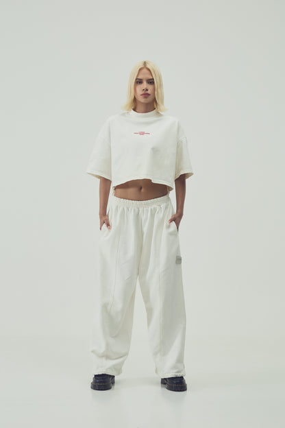 CAMISETA  CROPPED - MARFIL