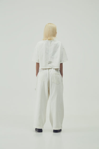 CAMISETA  CROPPED - MARFIL